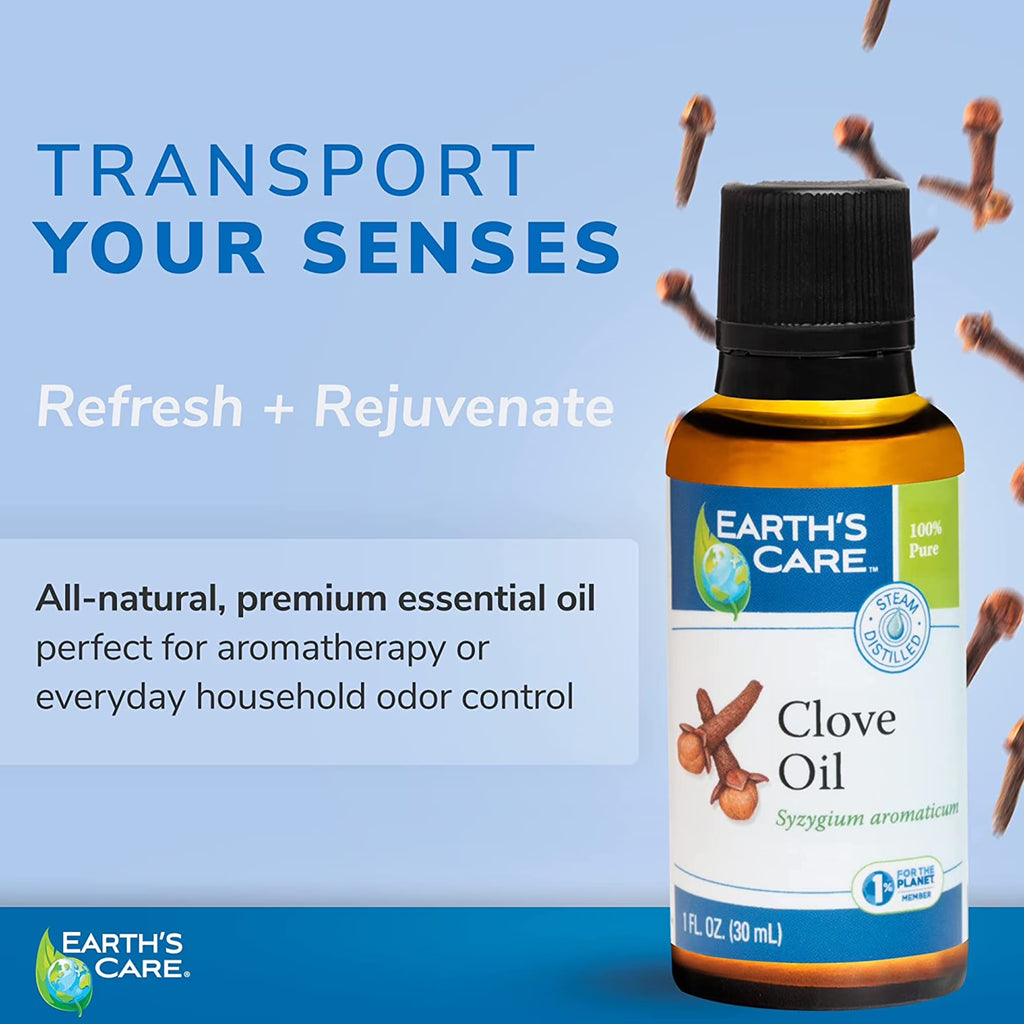 Clove Essential Oil 100% Pure for Aromatherapy - Steam Distilled - 1 Oz