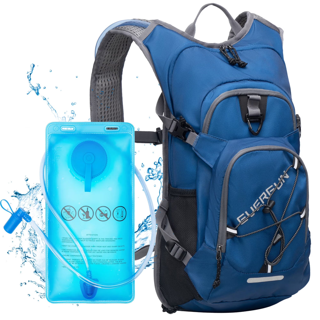 Hydration Backpack, 18L Hiking Water Pack with Water Bladder 2L/67Oz Hydropack Biking, Green