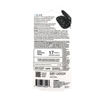 Hoops Reusable Soft Silicone Ear Plugs, 17Db Noise Reduction Rating, Case Included, Black