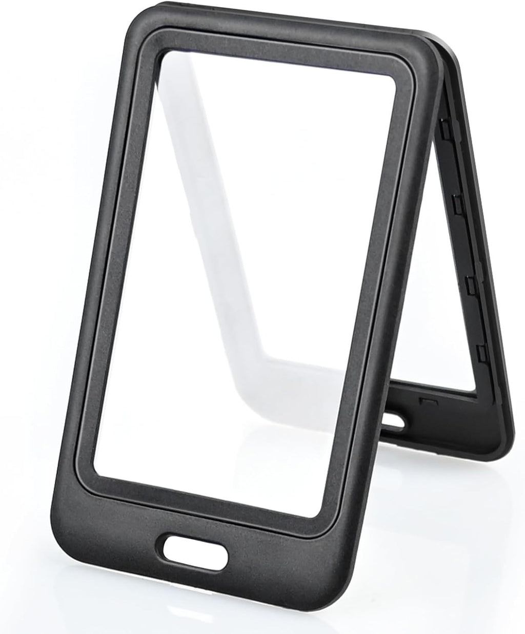 3 Pack Vertical Hard Plastic ID Badge Holder, Double-Sided Card Protector