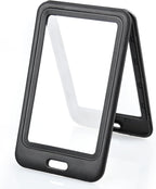 3 Pack Vertical Hard Plastic ID Badge Holder, Double-Sided Card Protector