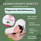 Head Hug Shower Steamers Aromatherapy for Relief - USA Made Valentines Day Gift for Her and Him - Peppermint & Rosemary Shower Bomb Tablets - Soothing Natural Essential Oils (10 Pack)