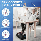 Foot Rest for under Desk at Work-Versatile Foot Stool with Washable Cover-Comfor