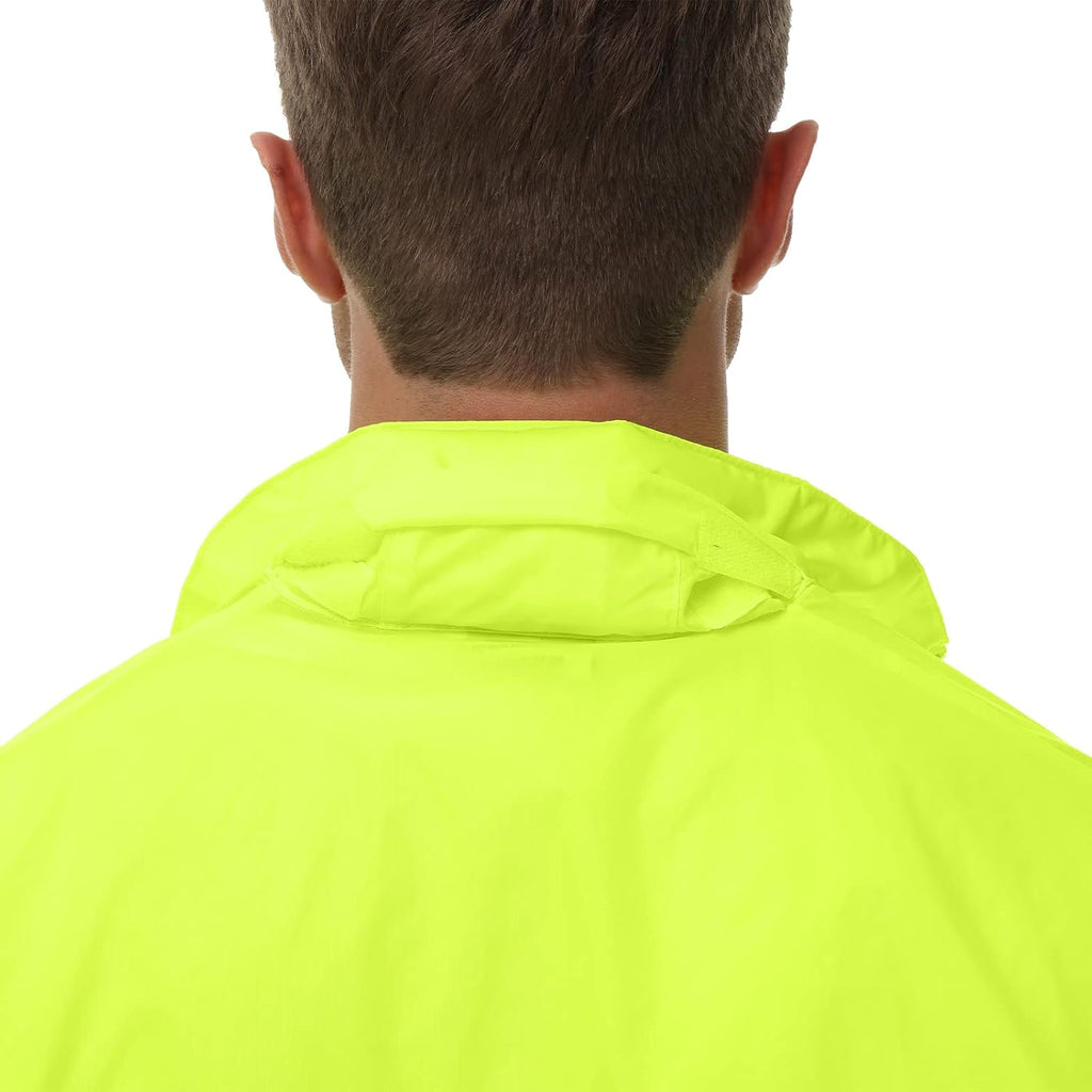 Men'S Rain Jacket Cycling Running Jackets Waterproof Raincoat with Hood Windbreaker Hiking Jacket Rain Coat