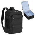 Business Travel Backpack Fits 17 Inch Laptop for Personal Item Bag 18X14X8 Clamshell Opening Carry on Laptop Backpack for Men with Wet Pocket, Black