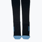 Jupitergear Endurance Compression Socks for Running and Hiking - Black with Blue Accent - Large/Extra Large
