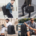 Travel Backpack with USB Charging Port 40L Expandable 17 Inch Carry on Backpack Water-Resistant Work Business Laptop Backpack for Men