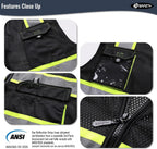 Hi Vis Reflective Safety Vests for Men Women High Visibility Vest with Pockets M