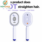 【Not Straightened】Electric Spray Air Cushion Massage Comb, Self-Cleaning Anti-Tangle Hair Brush, Anti-Static Volumizing Scalp Massage Brush for Dry Frizzy Hair Care, No Essential Oil Included