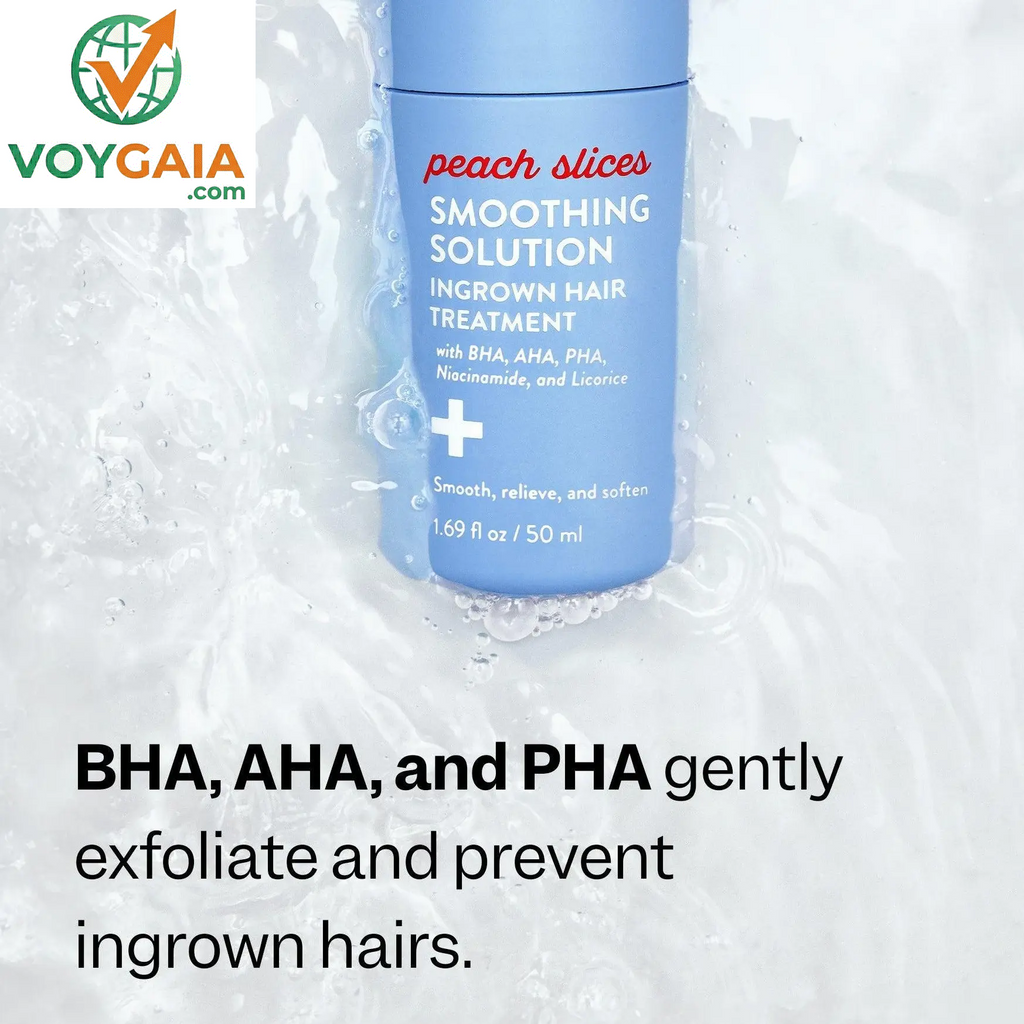 The Body Rescue Trio from Peach Slices - Smoothing Solution Ingrown Hair Treatment, Fix All Recovery Spray, Breakout Banisher Body Lotion