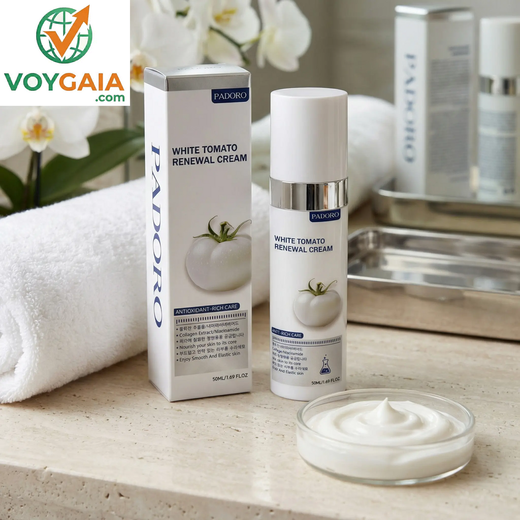[Padoro]White Tomato Cream / Youthful Formula Ultimate Moisturizing Cream / anti Wrinkle Moisturizer / Collagen, Niacinamide, Centella Asiatica, Hyaluronic Acid / Wrinkles, Skincare Hydrating Daily Moisturizer Moisture Hydrate(50Ml/1.69Fl Oz)
