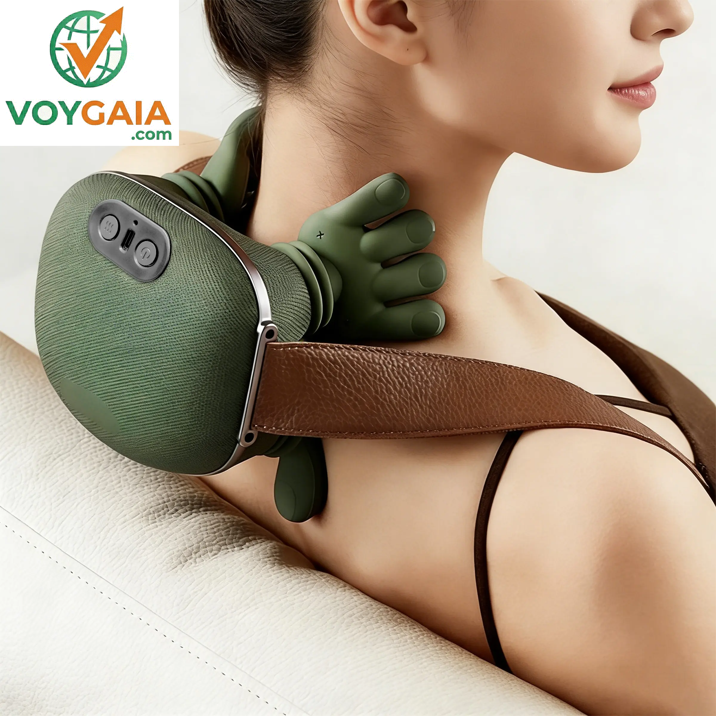 [Rejie]Summervibes 2026 Upgradedcategorysuperversion Shoulder Massager Electric Cervicalmassager Bionic Handheating Wireless Portable3D Kneading Massage for Pain Relief Deeptissue Leg Neck & Back Massager & Lightweightgift