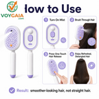 【Not Straightened】Electric Spray Air Cushion Massage Comb, Self-Cleaning Anti-Tangle Hair Brush, Anti-Static Volumizing Scalp Massage Brush for Dry Frizzy Hair Care, No Essential Oil Included