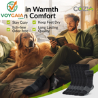 Merino Wool Socks Casual Warm Socks for Winter Cozy Boot Socks for Men & Women