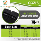Merino Wool Socks Casual Warm Socks for Winter Cozy Boot Socks for Men & Women