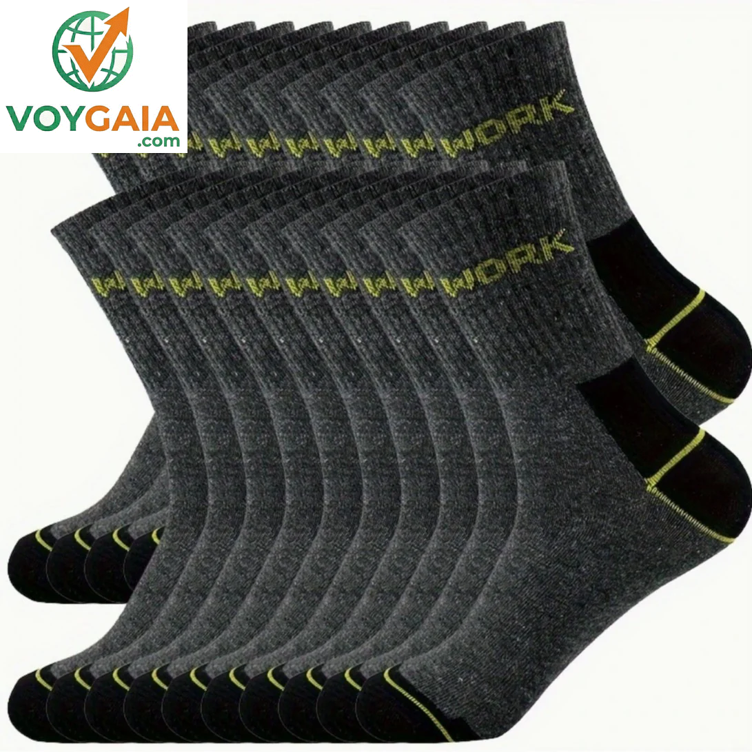 Cross-Border Plus-Size Hot-Selling Big Socks for Men, Mid-Tube Sweat-Absorbent, Odor-Resistant Sports Socks, Low-Cut Shallow Mouth Socks for All Seasons.