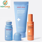 The Body Rescue Trio from Peach Slices - Smoothing Solution Ingrown Hair Treatment, Fix All Recovery Spray, Breakout Banisher Body Lotion