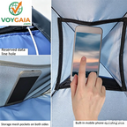 AMLANG Instant Pop up Mini Beach Shade Tent, Lightweight Automatic Sun Shelter Canopy for Head, Laptop & Pets, UV Resistant Portable Tent for Travel Camping Hiking