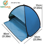 AMLANG Instant Pop up Mini Beach Shade Tent, Lightweight Automatic Sun Shelter Canopy for Head, Laptop & Pets, UV Resistant Portable Tent for Travel Camping Hiking