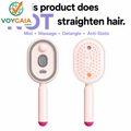 【Not Straightened】Electric Spray Air Cushion Massage Comb, Self-Cleaning Anti-Tangle Hair Brush, Anti-Static Volumizing Scalp Massage Brush for Dry Frizzy Hair Care, No Essential Oil Included