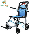 Lightweight Folding Transport Wheelchair for Adults & Seniors – 18 Lbs Aluminum Frame – Removable Turn over Armrests – Swing-Away Footrests – Locking Handbrake – 220 Lbs Capacity – Easy Fold & Carry – Ideal for Travel & Indoors